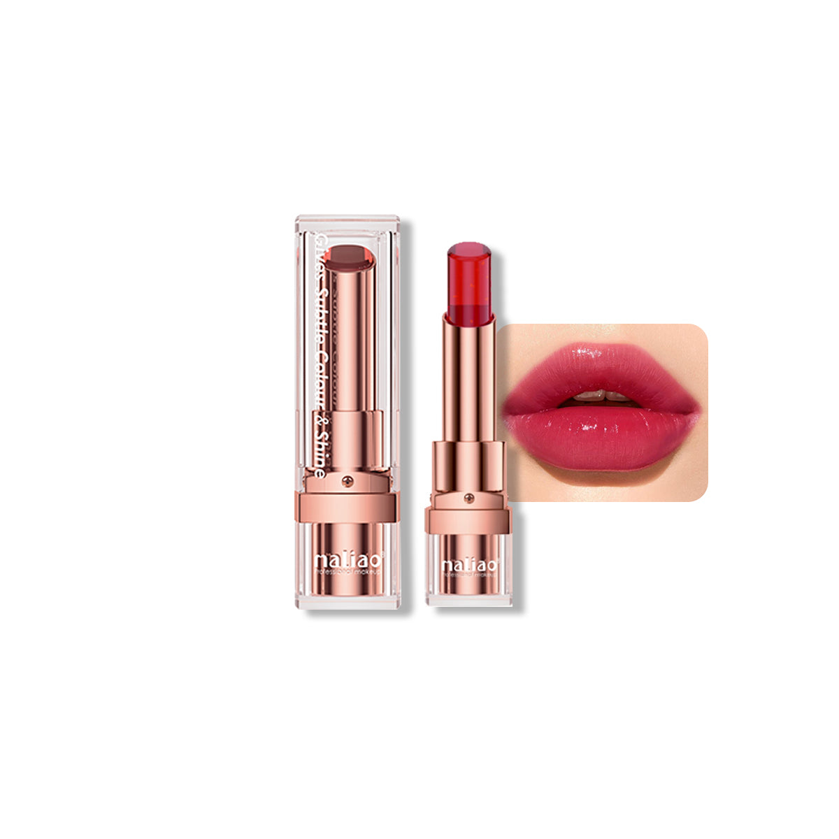 Maliao, MakeupEssentials, LipstickLover,24HourWear, SubtleColor, Shine, HydratingFormula, GelLipstick, LongLastingWear,
